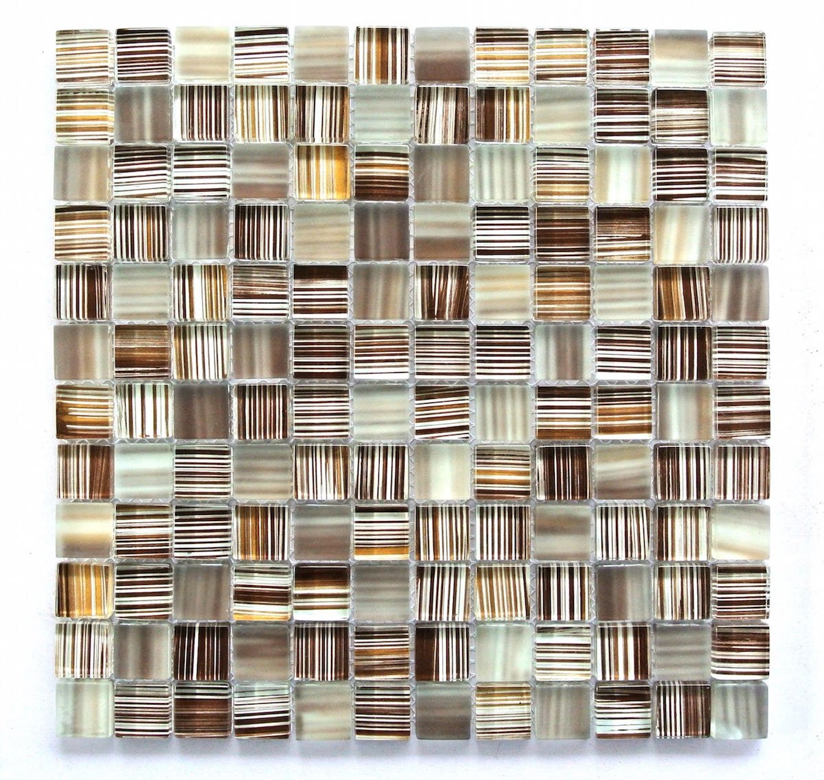 Handicraft 1 x 1 Glossy Mulitcolored Tile - Tilelelo